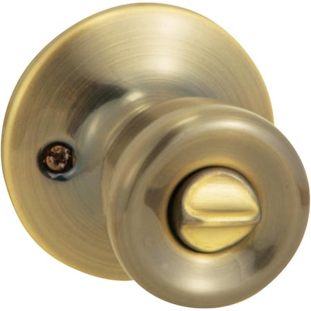 Steel Pro Antique Brass Bed & Bath Door Knob TR810B